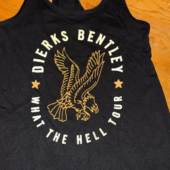 DIERKS BENTLEY Country Music Black Tank Top Shirt Next Level What The Hell Tour - Picture 2 of 8